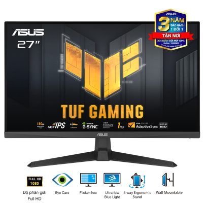 LCD Gaming Asus VG279Q3A 27'' FHD IPS 180Hz 1ms GSync FreeSync (HDMI, Display Port)