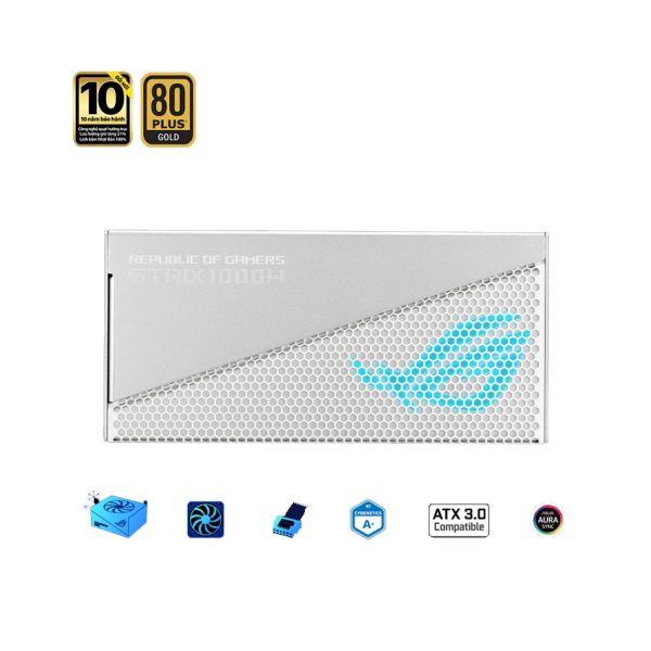 NGUỒN ASUS ROG STRIX 1000G AURA GAMING WHITE