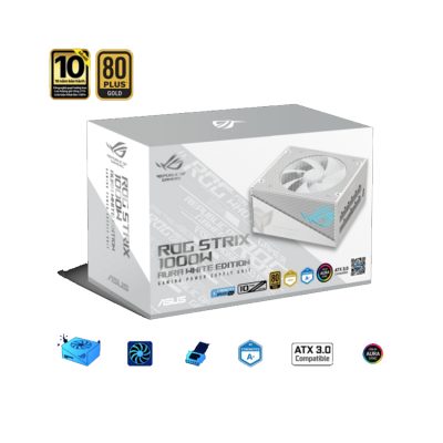 NGUỒN ASUS ROG STRIX 1000G AURA GAMING WHITE