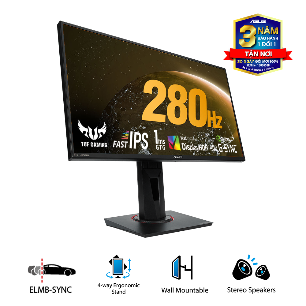 LCD Gaming Asus VG259QM 25" Full HD IPS 280Hz (HDMI, Displayport)